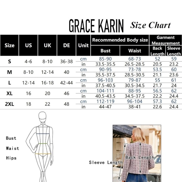 Tweed collarless blazer jacket - Picture 5 of 5